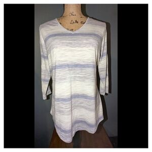North River V-Neck Shirt - 3/4 Sleeve size large
